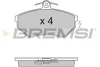 Гальмівні колодки пер. Caddy II/Golf IV 91-06 (TRW) BREMSI BP2531 (фото 1)