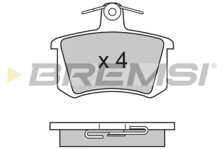 Гальмівні колодки зад. Audi 80/100/A4/A6 -97 BREMSI BP2612