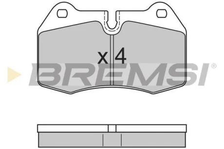 Гальмівні колодки пер. BMW 5(E39)/7(E38) 96-04 (brembo) BREMSI BP2660