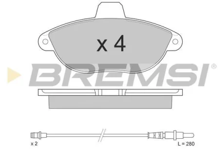Гальмівні колодки пер. Jumpy/Scudo/Expert 96- (Bendix) BREMSI BP2678