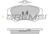 Гальмівні колодки пер. MITSUBISHI COLT/SMART FORFOUR/VOLVO S40 I/V40 95-12 (TRW) BREMSI BP2703 (фото 1)
