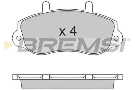 Гальмівні колодки пер. Master/Movano 98- (R15) BREMSI BP2767