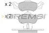 Гальмівні колодки пер. Ford Focus 98-04 (ATE) BREMSI BP2824 (фото 1)