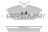 Гальмівні колодки пер. Laguna I/Megane I 95-03 (TRW) BREMSI BP2874 (фото 1)