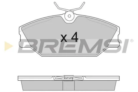 Гальмівні колодки пер. Laguna I/Megane I 95-03 (TRW) BREMSI BP2874