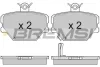 Гальмівні колодки пер. Smart 0.6/0.7/1.0 i/0.8 CDI BREMSI BP2881 (фото 1)