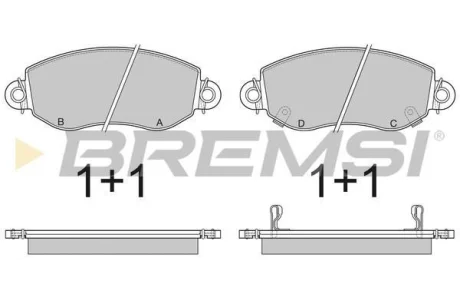 Гальмівні колодки пер. Transit (V184) 00-06 (RWD) (BOSCH) BREMSI BP2887