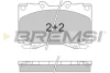 Гальмівні колодки пер. Toyota Land Cruiser 90-09 (sumitomo) BREMSI BP2898 (фото 1)