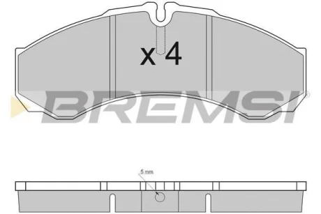Гальмівні колодки Daily 99- (спарка) BREMSI BP2925