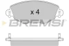 Гальмівні колодки пер. Mondeo III/Jaguar X-TYPE 00- (Bosch) BREMSI BP2926 (фото 1)
