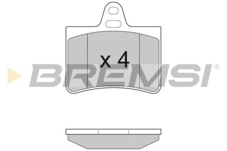 Гальмівні колодки зад. Citroen C5 01- BREMSI BP2938