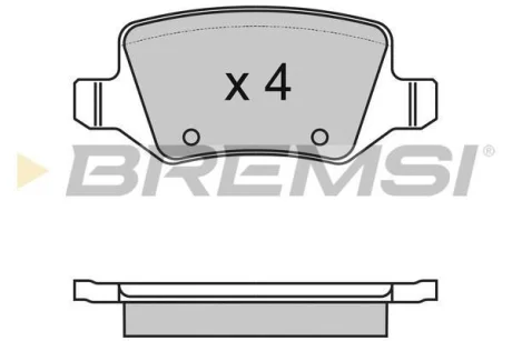Гальмівні колодки зад. MB A-class (W168/W169) 97-12 (TRW) BREMSI BP2983