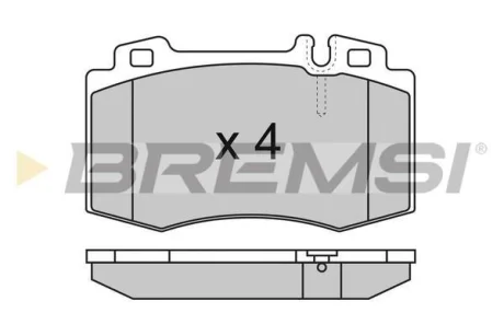 Гальмівні колодки пер. W220/W163/R129-230 BREMSI BP2986