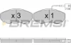 Гальмівні колодки пер. Ducato/Jumper/Boxer 02-06 (1.4t) BREMSI BP2997 (фото 1)