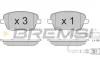 Гальмівні колодки пер. Polo 01-/Skoda Fabia 03-14 (LUCAS GIRLING) BREMSI BP3013 (фото 1)