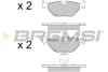 Гальмівні колодки зад. BMW 3 (E46)/SAAB 9-5/ROVER 75 96-09 (ATE) (123,1x45x17) BREMSI BP3051 (фото 1)