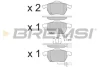 Гальмівні колодки пер. Passat B5/Audi A4/A6 00-05 BREMSI BP3071 (фото 1)