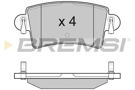 Гальмівні колодки зад. Master/Movano 00- BREMSI BP3074
