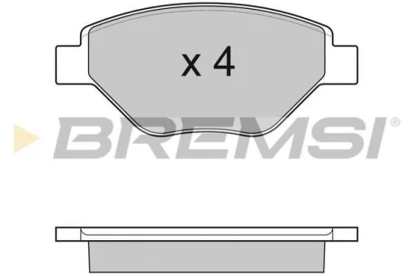 Гальмівні колодки пер. Megane 03- (LUCAS GIRLING) BREMSI BP3113