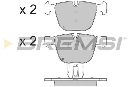 Гальмівні колодки зад. BMW 5 (E60)/7 (E65) 02-10 (ATE) BREMSI BP3115