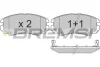 Гальмівні колодки пер. Hyundai Tucson 04-10/Kia Sportage 04- (mando) з датчиком BREMSI BP3146 (фото 1)