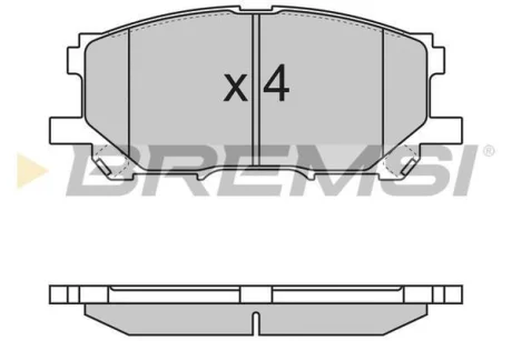 Гальмівні колодки пер. Lexus RX 03-08 (sumitomo) BREMSI BP3168
