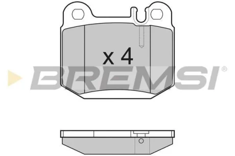 Гальмівні колодки зад. MB M-class (W163) 98-05 (ATE) BREMSI BP3177