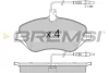 Гальмівні колодки пер. Peugeot 407/607 04- (TRW) (162,3x79,1x18,4) BREMSI BP3181 (фото 1)
