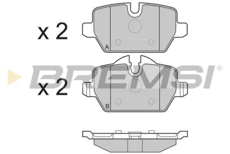 Гальмівні колодки зад. BMW 3(E90)/1(E81) 04-13 (TRW) BREMSI BP3196