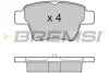 Гальмівні колодки зад. Peugeot 207/307/Citroen C4 06- (Bosch) BREMSI BP3198 (фото 1)