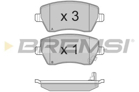 Гальмівні колодки пер. Suzuki Swift 05- (TRW) BREMSI BP3248