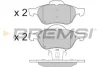 Гальмівні колодки пер. Renault Megane/Scenic/Clio 02- (ATE) BREMSI BP3264 (фото 1)