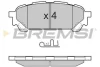 Гальмівні колодки зад. Subaru Impreza 00- (akebono) BREMSI BP3270 (фото 1)