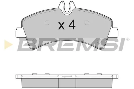 Гальмівні колодки зад. Sprinter/Crafter 06- (спарка) BREMSI BP3291