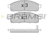 Гальмівні колодки пер. Mitsubishi L200 05-15 (tokico) BREMSI BP3296 (фото 1)
