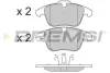 Гальмівні колодки пер. Mondeo 07-/Volvo S60/V60 10-/V70 02-/XC 70 08- BREMSI BP3297 (фото 1)