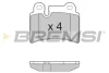 Гальмівні колодки зад. VW Touareg 02-10 (brembo) BREMSI BP3302 (фото 1)