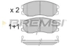 Гальмівні колодки пер. Chevrolet Captiva 06- (akebono) BREMSI BP3303 (фото 1)