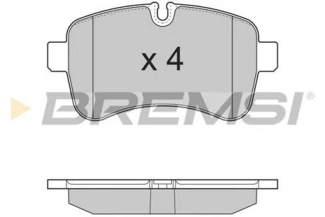 Гальмівні колодки зад. Iveco Daily 06-14 (brembo) BREMSI BP3315