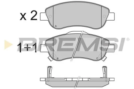 Гальмівні колодки пер. Honda CR-V 07- (bosch) BREMSI BP3352
