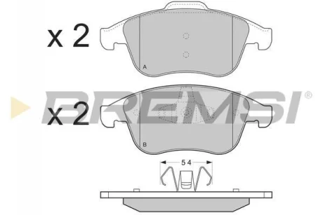 Гальмівні колодки пер. Megane III 08-/Scenic 09- (ATE) BREMSI BP3383