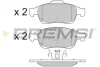 Гальмівні колодки пер. Megane 09-/Duster 10-/Dokker 13- BREMSI BP3392 (фото 1)