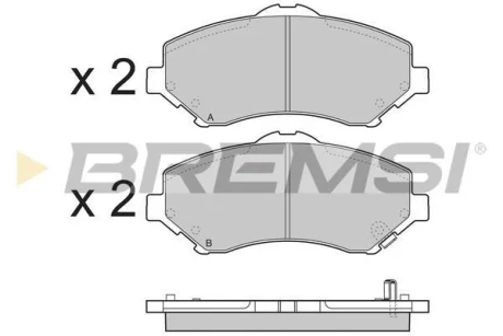 Гальмівні колодки пер. Journey/Freemont/Cherokee 06- (BOSCH) BREMSI BP3396