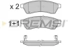 Гальмівні колодки зад. Chevrolet Epica 05- (brembo) BREMSI BP3400 (фото 1)