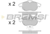 Гальмівні колодки пер. Fiat Croma 05-/Opel Astra H 05-10 (ATE) BREMSI BP3402 (фото 1)