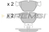 Гальмівні колодки пер. BMW 3 (E90)/5 (E60)/7 (E65) 02-13 (ATE) BREMSI BP3403 (фото 1)
