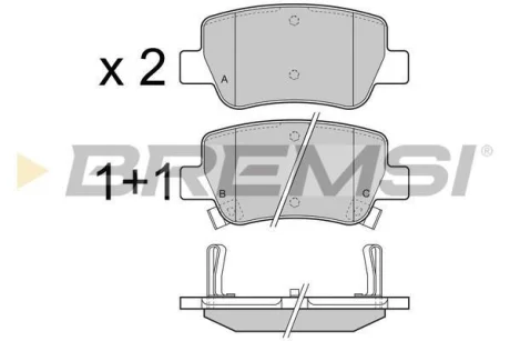 Гальмівні колодки зад. Toyota Avensis 08- (Bosch) BREMSI BP3423