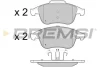 Гальмівні колодки пер. Scenic/Megane 09-16/Clio 13-21 (ATE) (155,3x63x18) BREMSI BP3431 (фото 1)