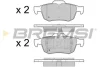 Гальмівні колодки зад. Renault Latitude 11- (ATE) (123,1x50,6x16,9) BREMSI BP3468 (фото 1)