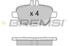 Гальмівні колодки зад. Mercedes Benz C117/W176/W246 BREMSI BP3469 (фото 1)